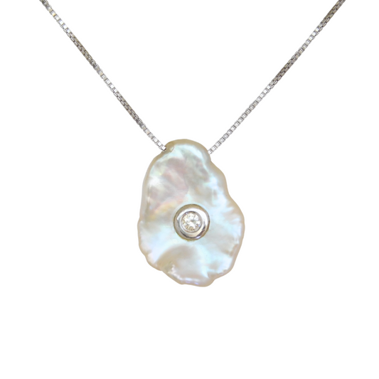 Waves Mother of Pearl Pendant