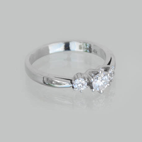 Camila Three-Stone Diamond Wedding Ring