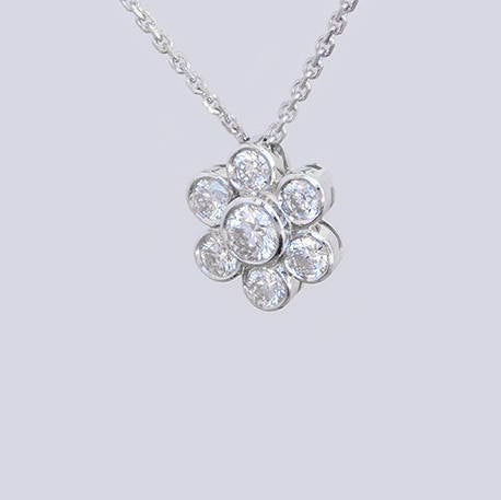 Lisa Flower Diamond Pendant
