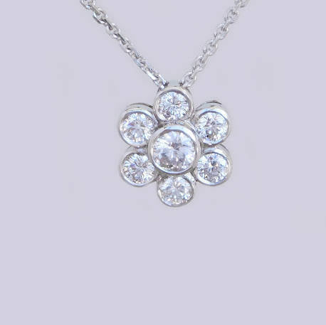 Lisa Flower Diamond Pendant
