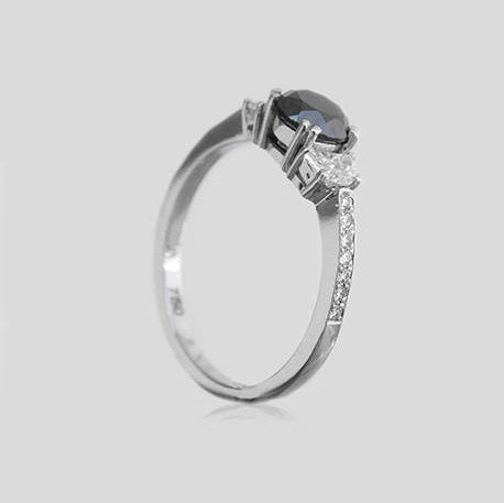 Roberta Black Diamond Engagement Ring